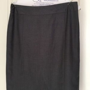 Charcoal grey pencil skirt